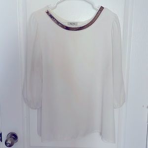 White blouse by April